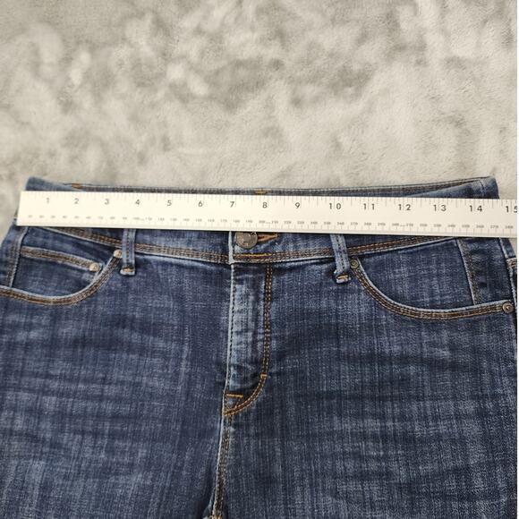 Chico's Jeans Womens 00 XS/2 Blue So Slimming Girlfriend Slim Leg Crop Stretch - Picture 9 of 13